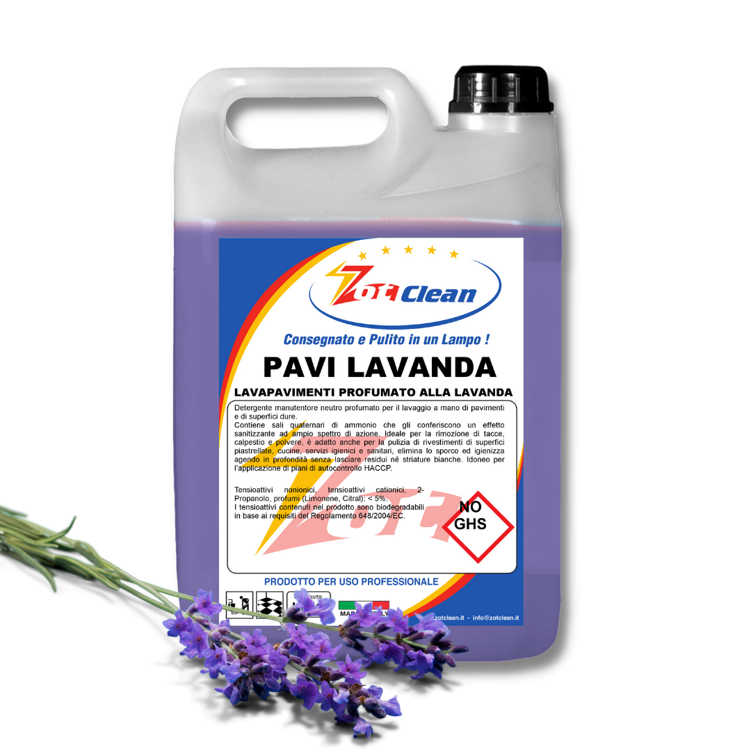 PAVI LAVANDA - Detergente pavimenti Profumato 5Kg